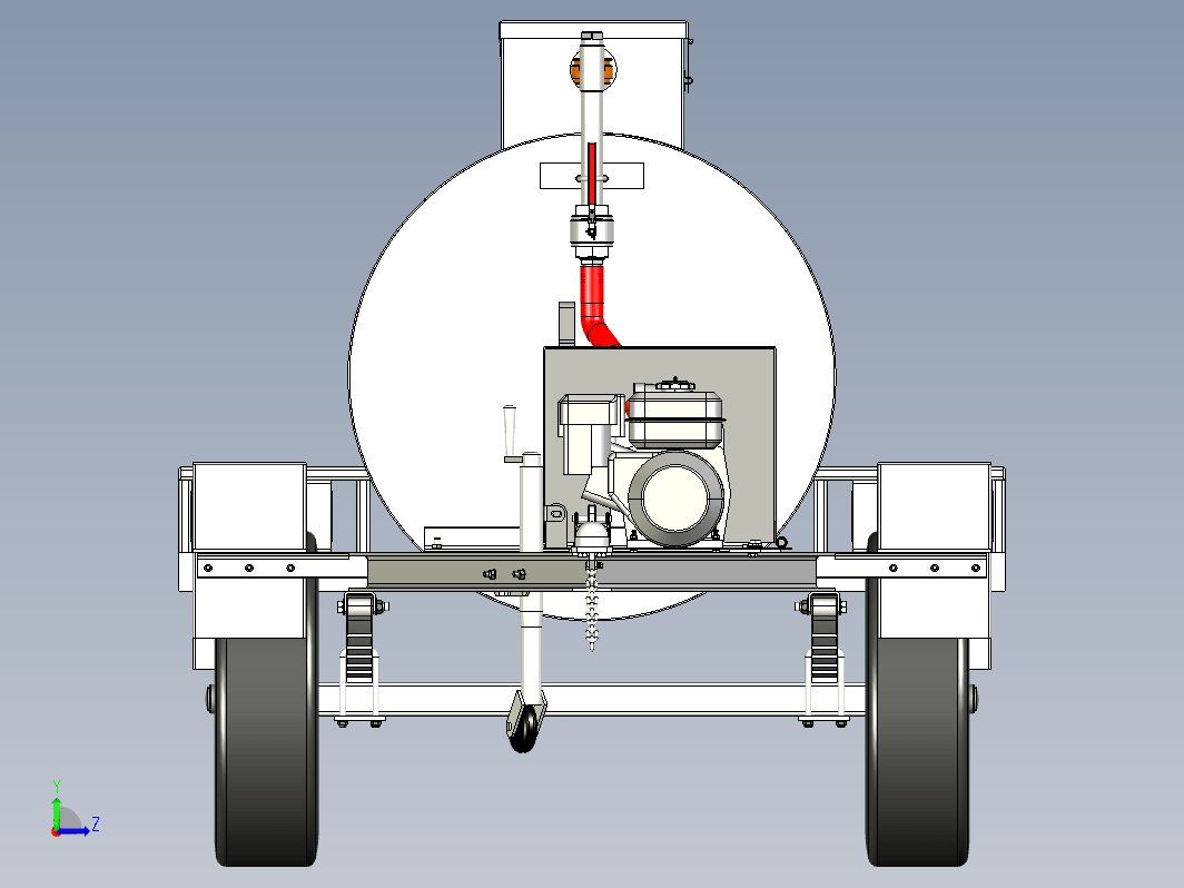 1000L小油桶拖车