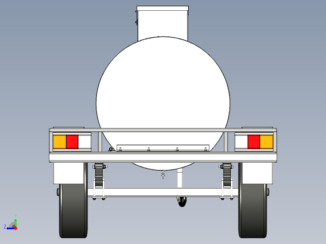 1000L小油桶拖车