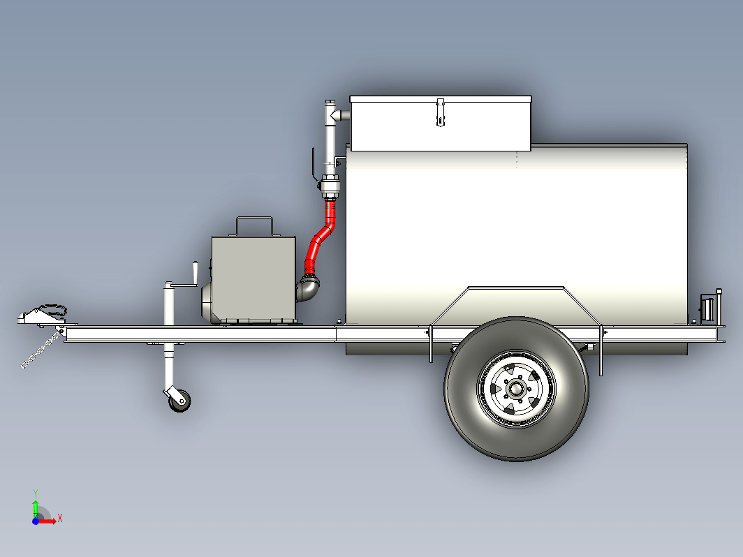 1000L小油桶拖车