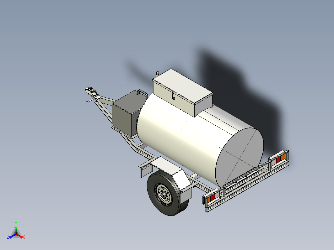 1000L小油桶拖车