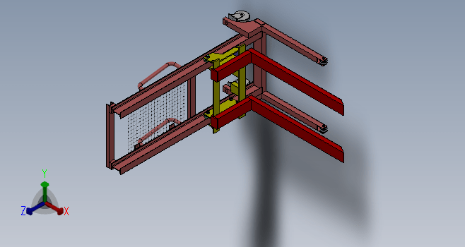 液压堆剁车3d图纸