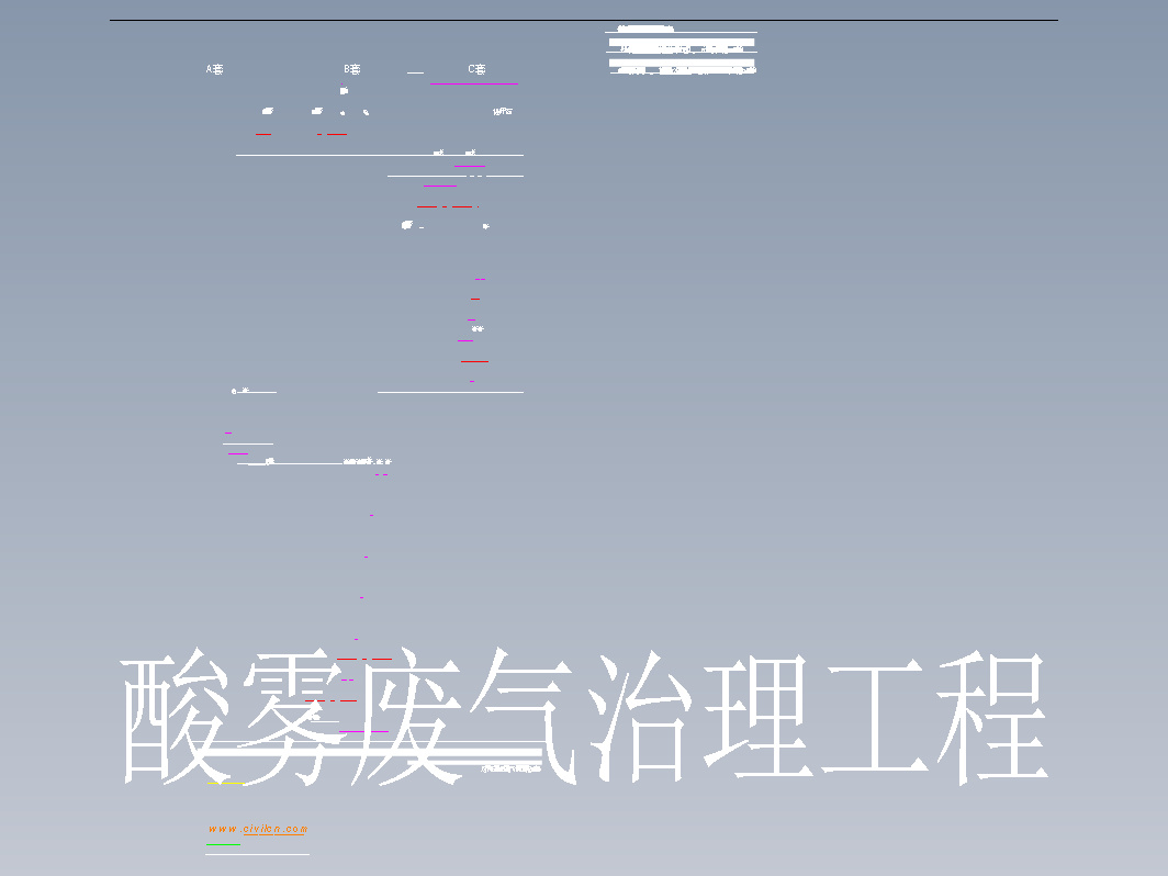 酸雾废气治理工程施工图纸