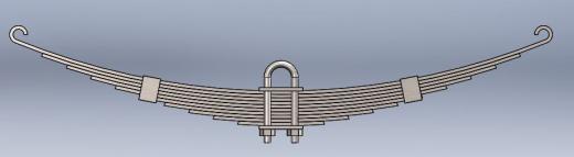 车辆钢板弹簧结构 Leaf Spring