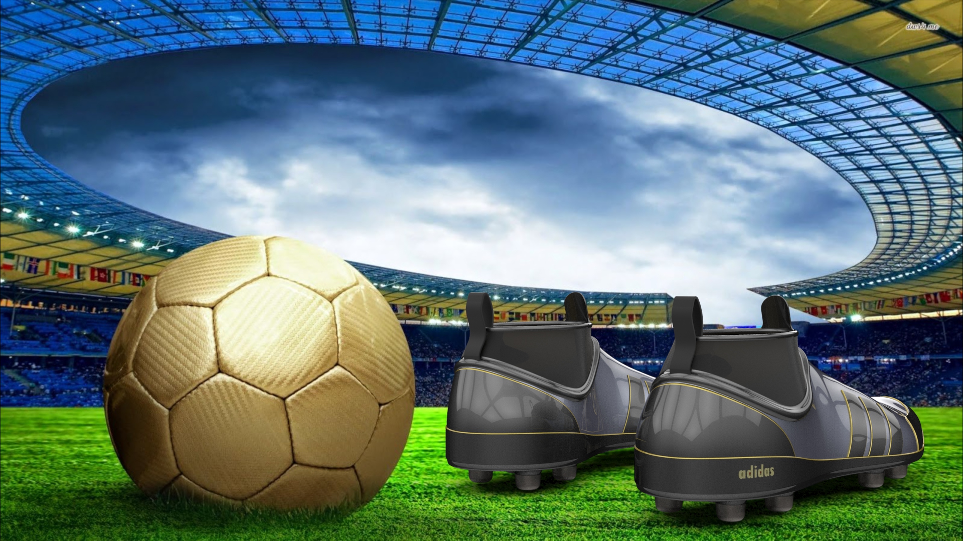 足球与足球鞋模型