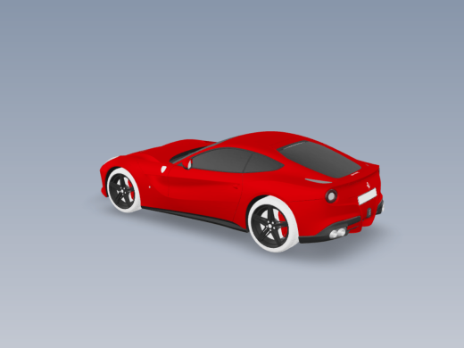 法拉利F12 2017款 3D模型缩略图