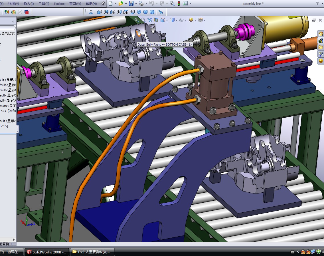 一个经典的装配线solidworks2008三维模型