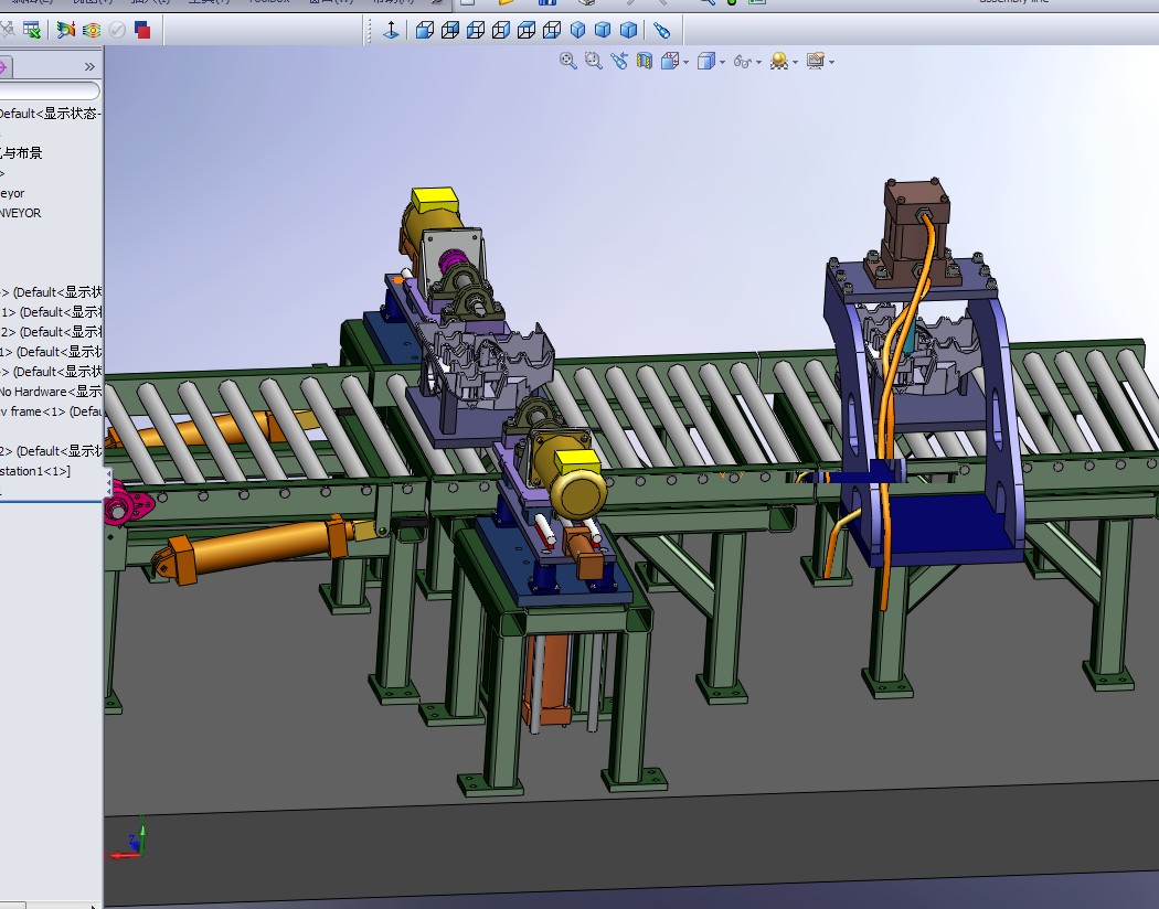 一个经典的装配线solidworks2008三维模型