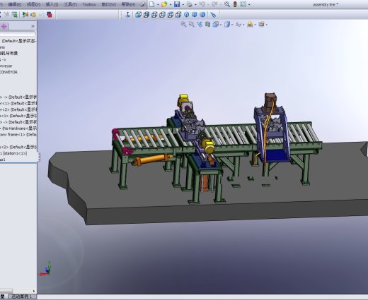 一个经典的装配线solidworks2008三维模型缩略图