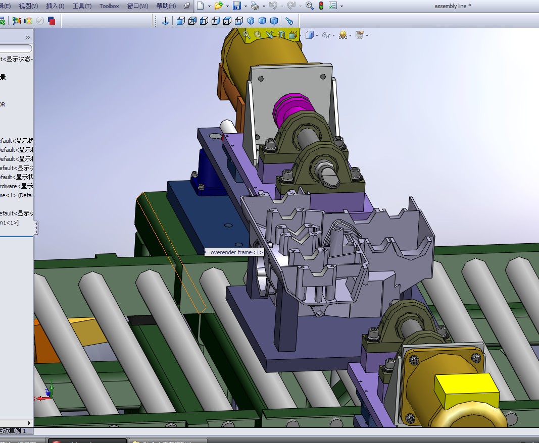 一个经典的装配线solidworks2008三维模型