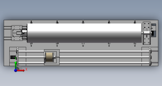 PE管缠胶机缠绕系统机械结构设计三维SW2018带参+说明书缩略图