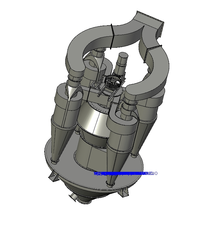 高效转子式选粉机设计三维Creo3.0带参+CAD+说明书