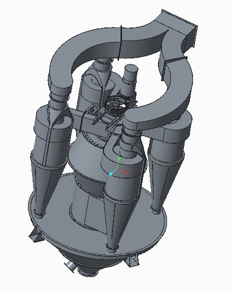 高效转子式选粉机设计三维Creo3.0带参+CAD+说明书