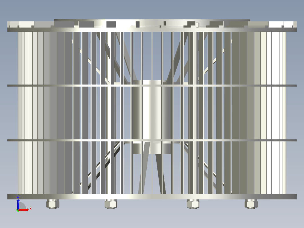 高效转子式选粉机设计三维Creo3.0带参+CAD+说明书