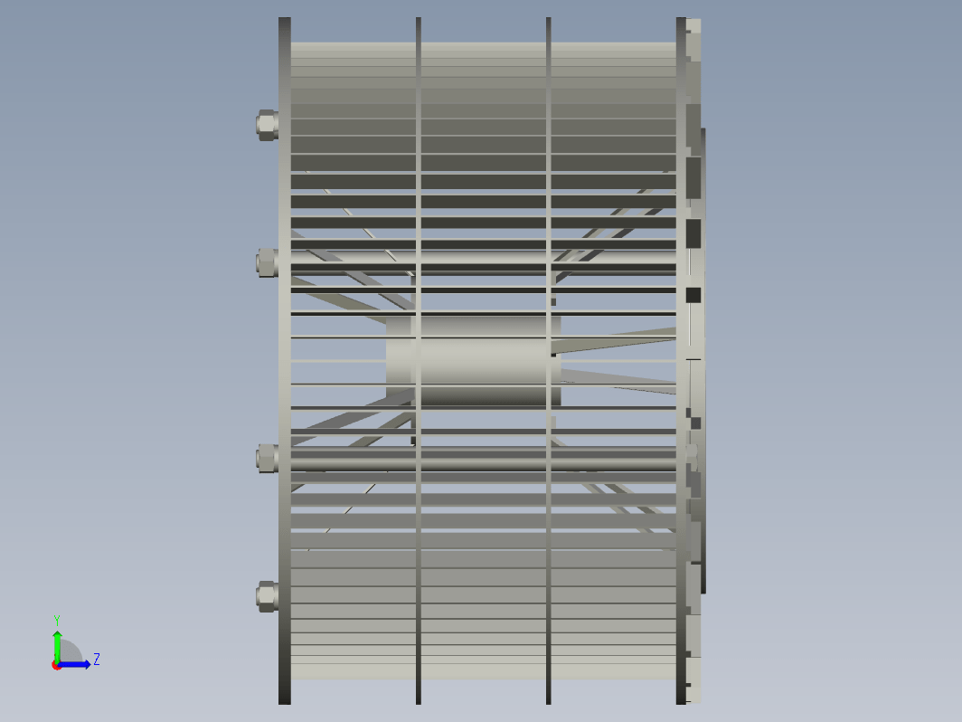 高效转子式选粉机设计三维Creo3.0带参+CAD+说明书