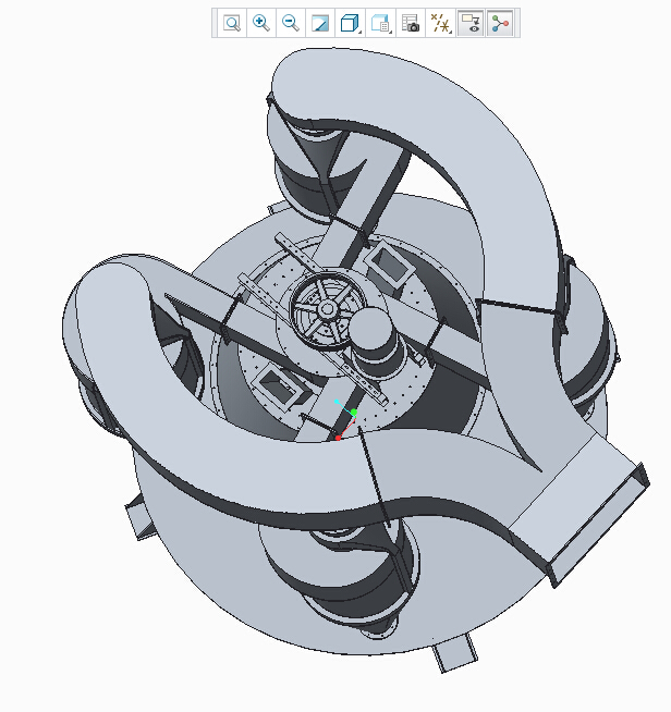 高效转子式选粉机设计三维Creo3.0带参+CAD+说明书