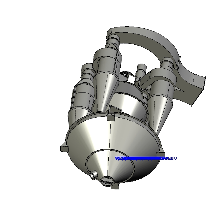 高效转子式选粉机设计三维Creo3.0带参+CAD+说明书