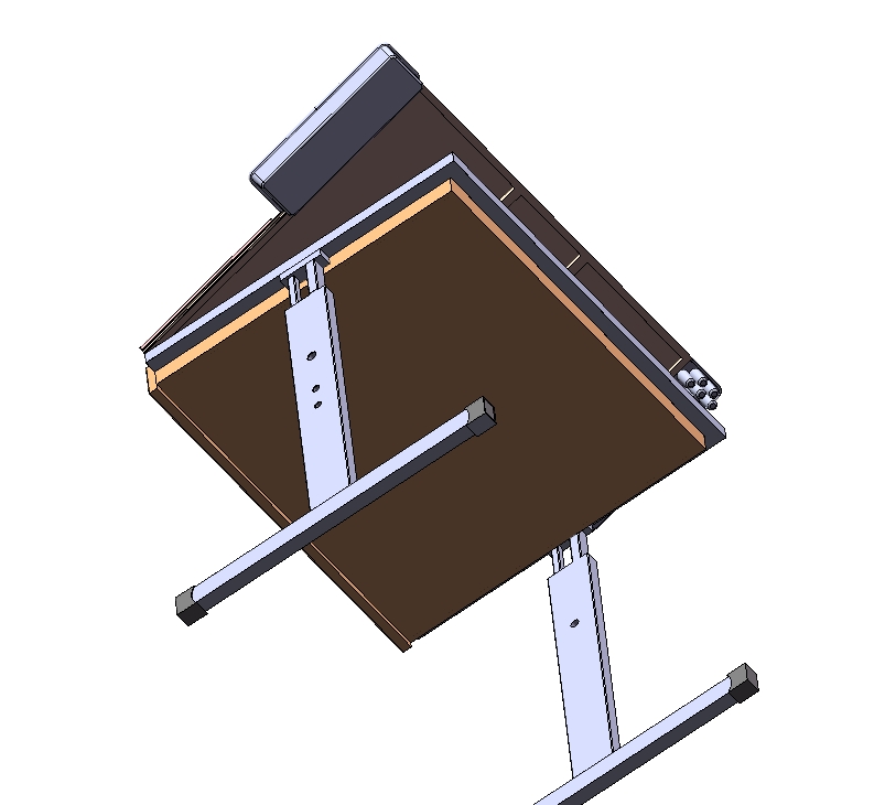 绘图桌建模三维SW2019带参