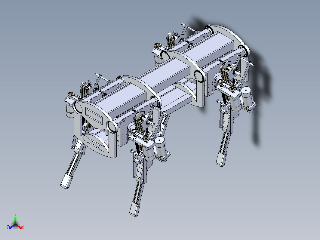 仿波士顿动力机器人机械狗结构