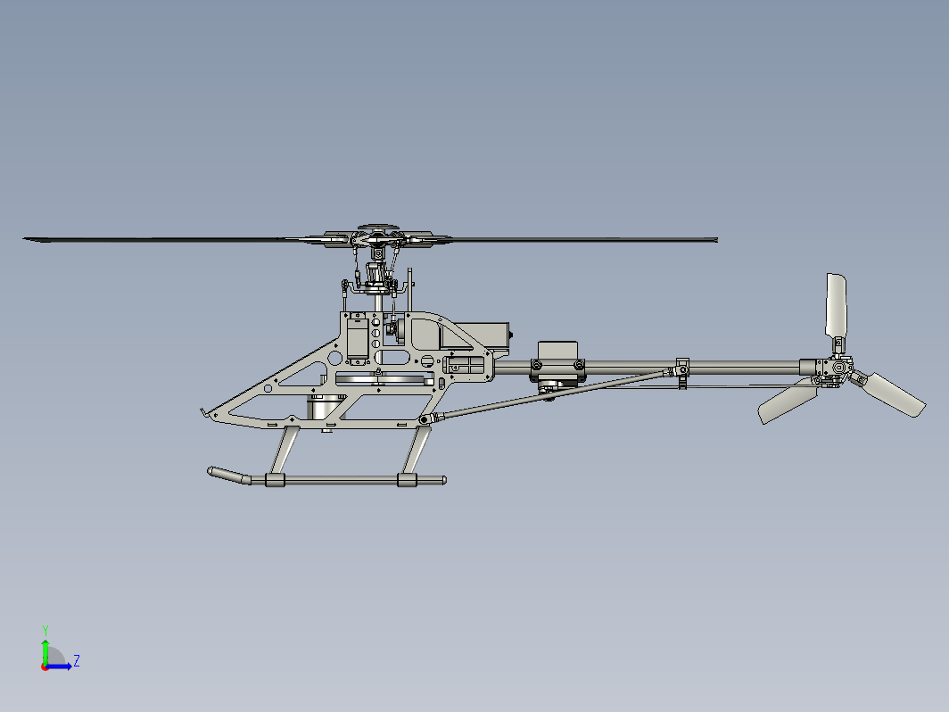 直升机 3-blade RC Helicopter