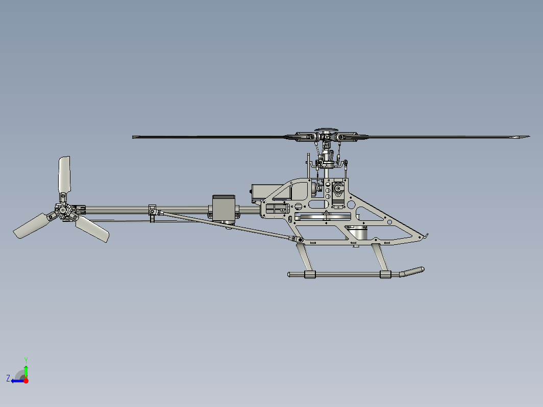 直升机 3-blade RC Helicopter