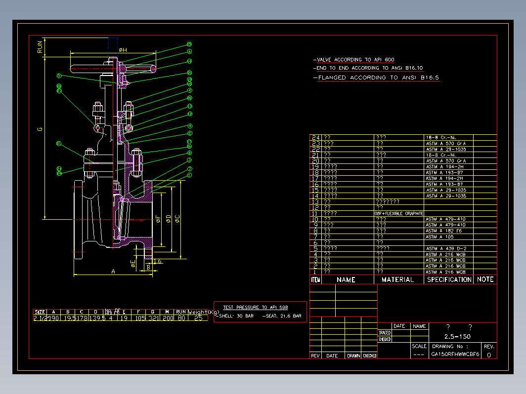 阀门 2.5-150