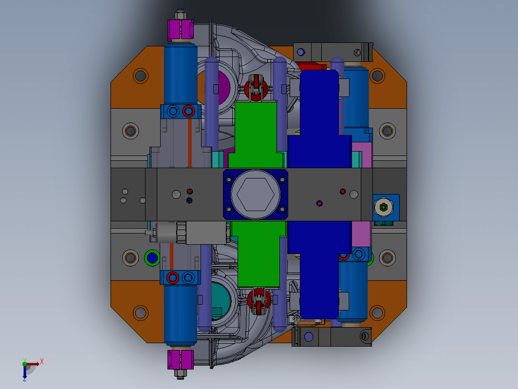 壳体双工位液压夹具