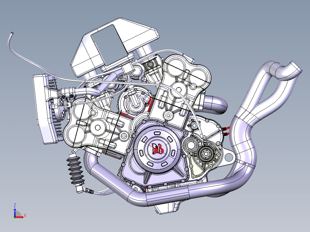 摩托车发动机建模