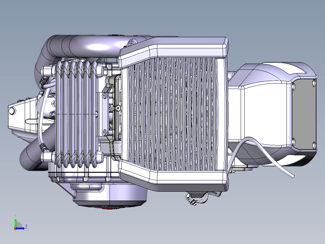 摩托车发动机建模