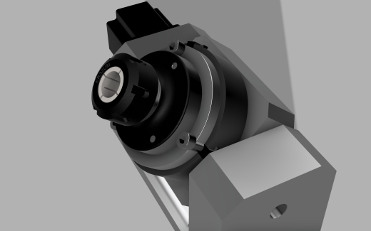 机床的第四和第五轴的3D模型