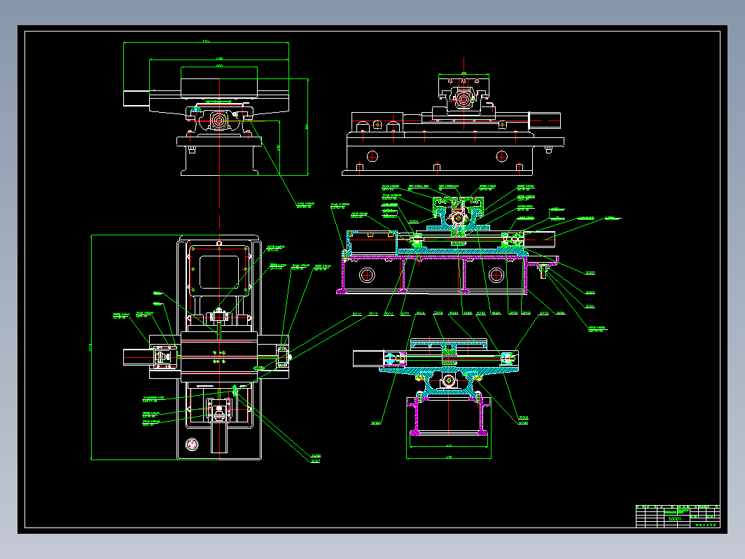 b2、数控铣床X7132全套CAD图