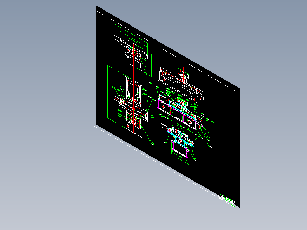 b2、数控铣床X7132全套CAD图