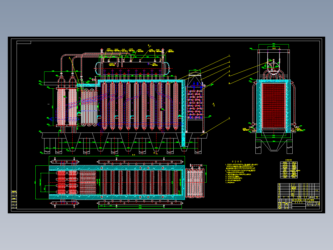 12吨余热锅炉总图