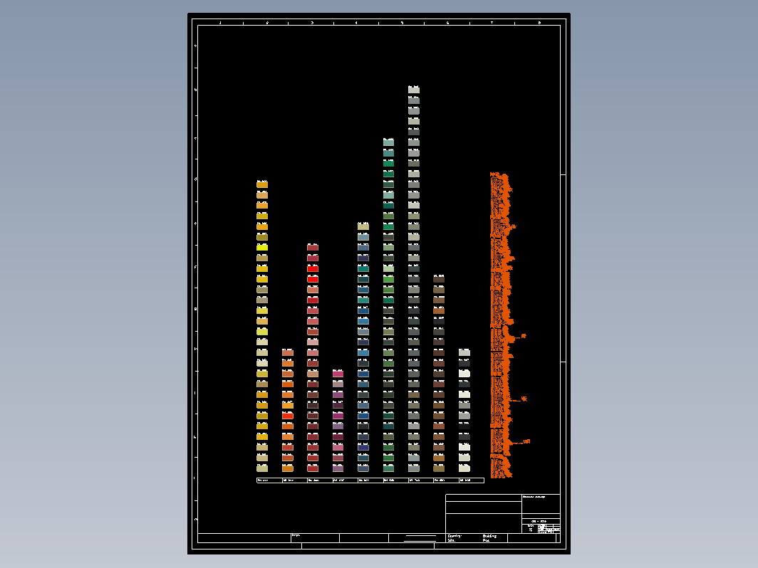 RAL 色卡的图纸 RAL1000-RAL9018