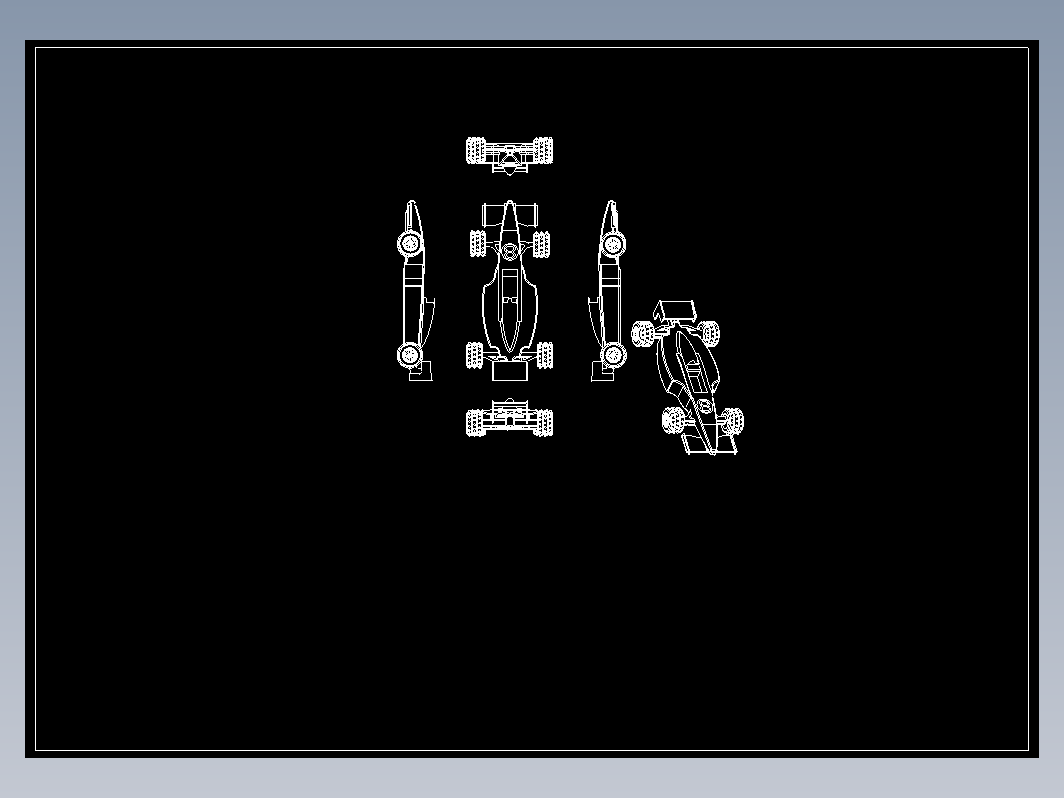 F-1超级方程式赛车CAD图纸