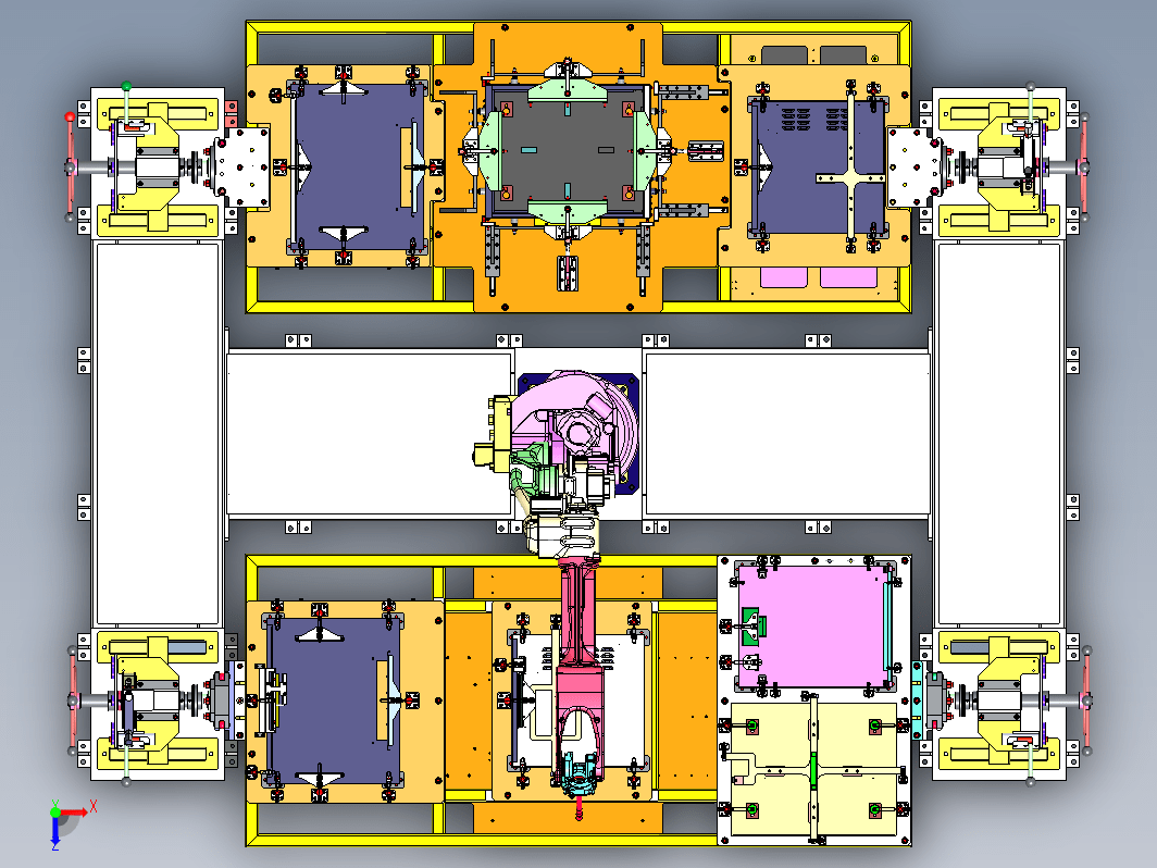 某加工中心固定夹具焊接工装