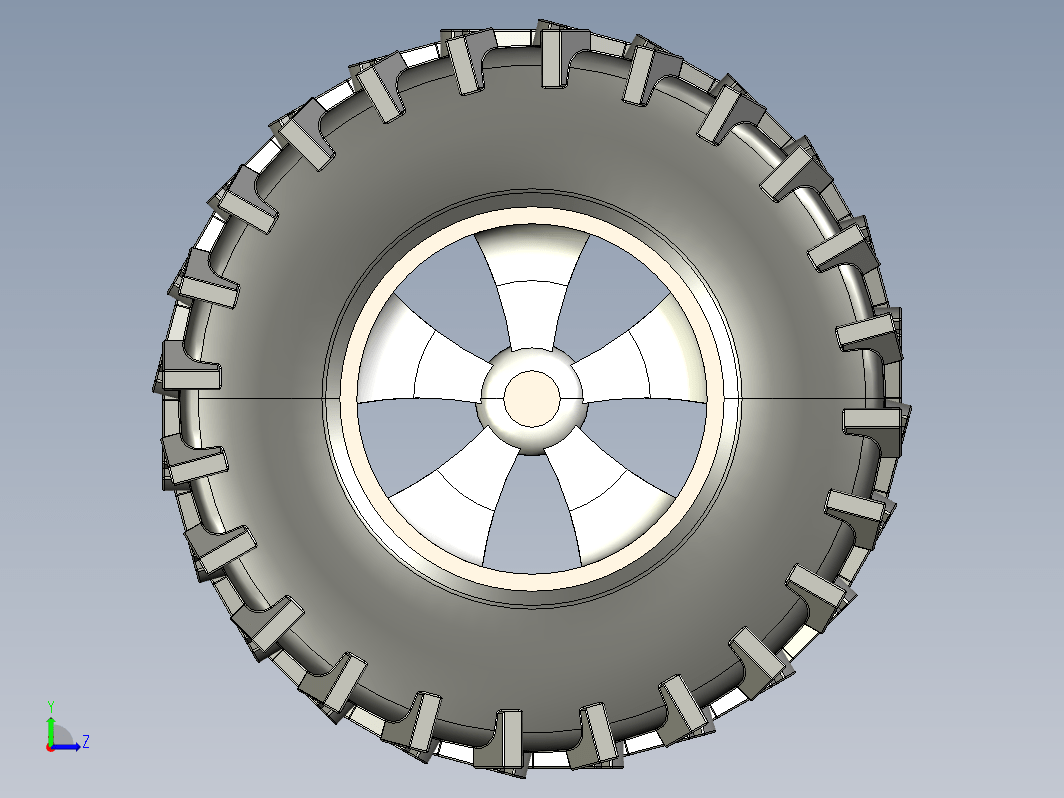 130mm塑料轮组