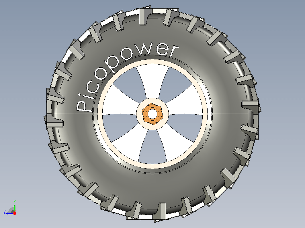 130mm塑料轮组