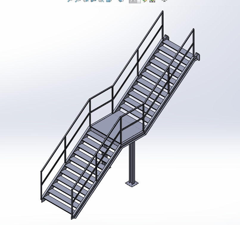 钢结构楼梯设计