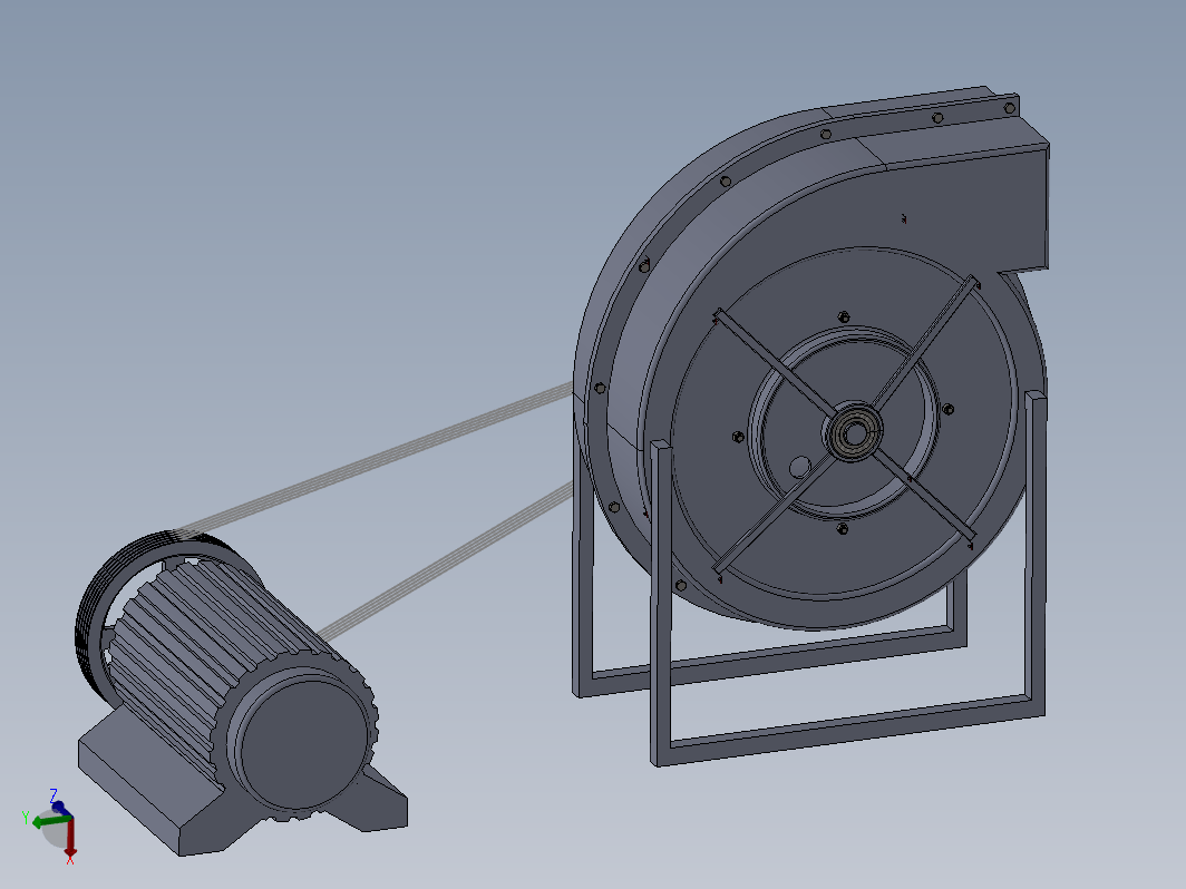 采棉机风力输送装置设计【离心式风机】+CAD+说明书