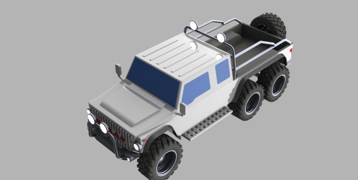 6x6 6轮越野皮卡车缩略图
