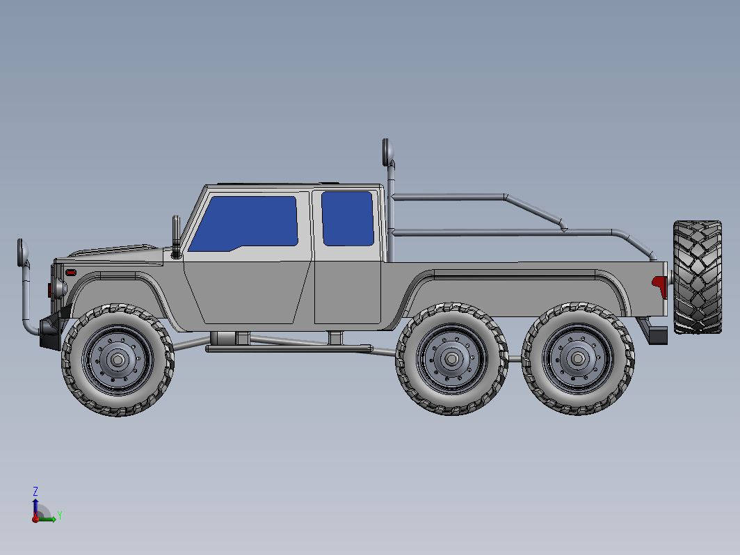 6x6 6轮越野皮卡车