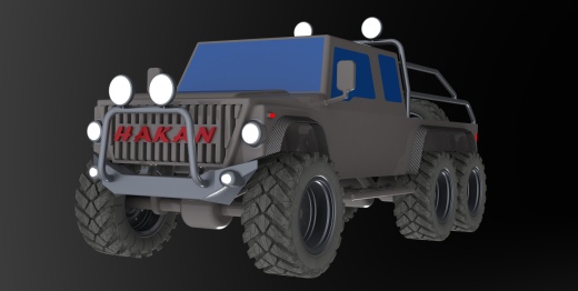 6x6 6轮越野皮卡车缩略图