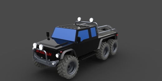 6x6 6轮越野皮卡车缩略图