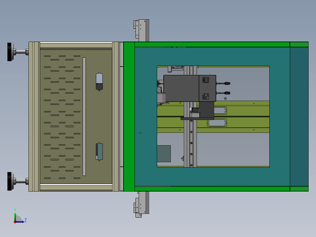 PCB板贴标设备，取料机构及剥标机构，X,Y轴模组