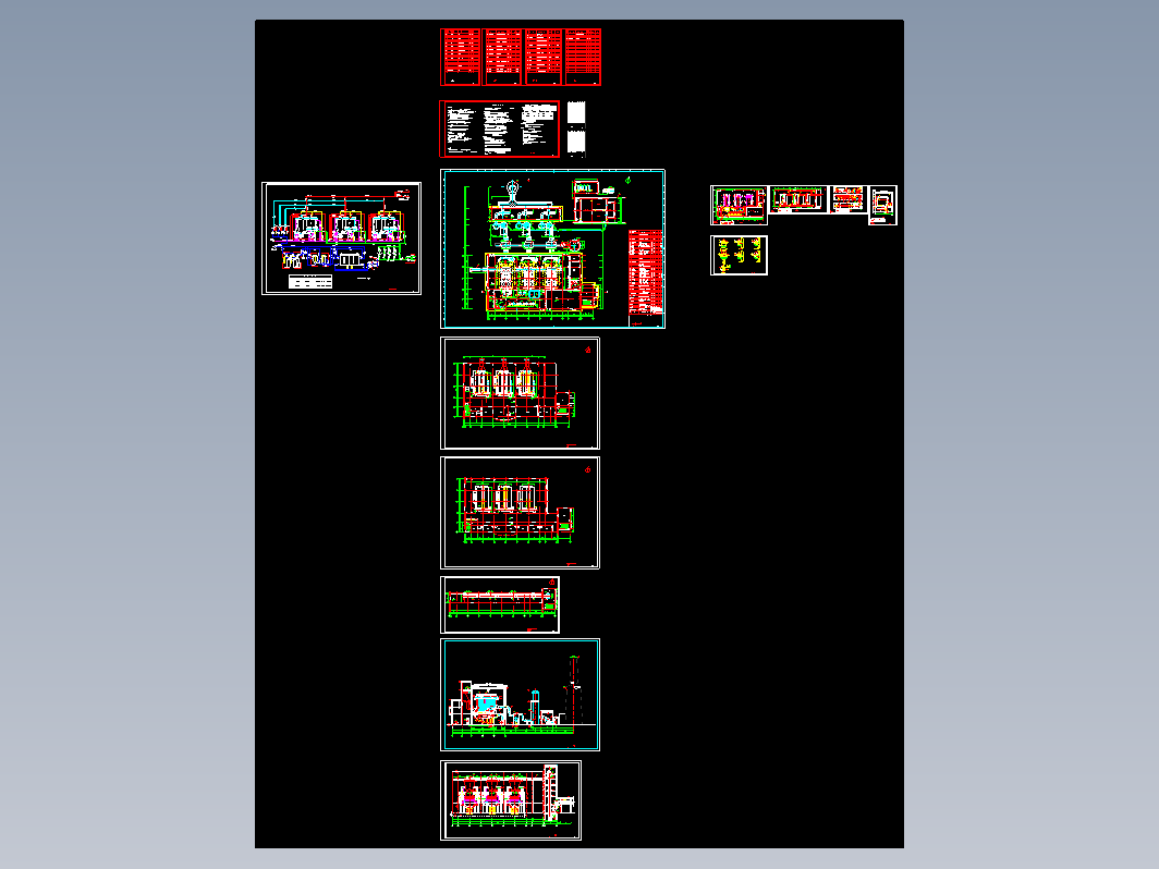 3台29MW燃煤热水锅炉房 CAD图纸