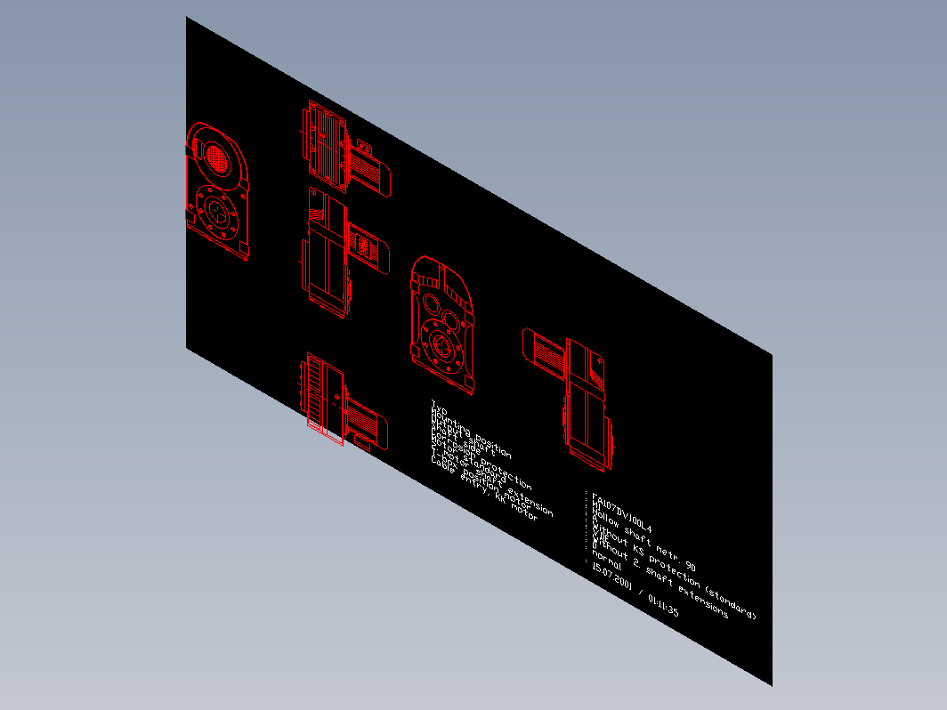 SEW减速机F、K、R、S系列CAD图块K系列3D模型PDF参数型录