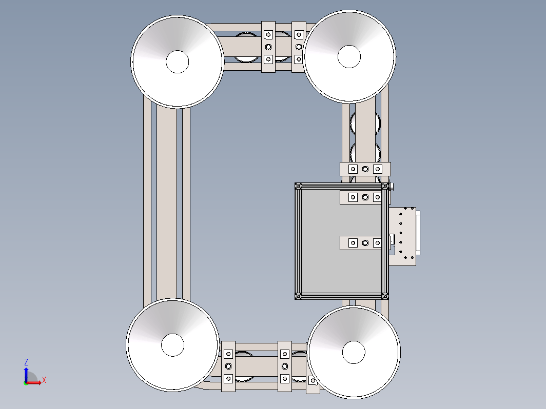 日立环行线 四方环形输送线3D+CAD