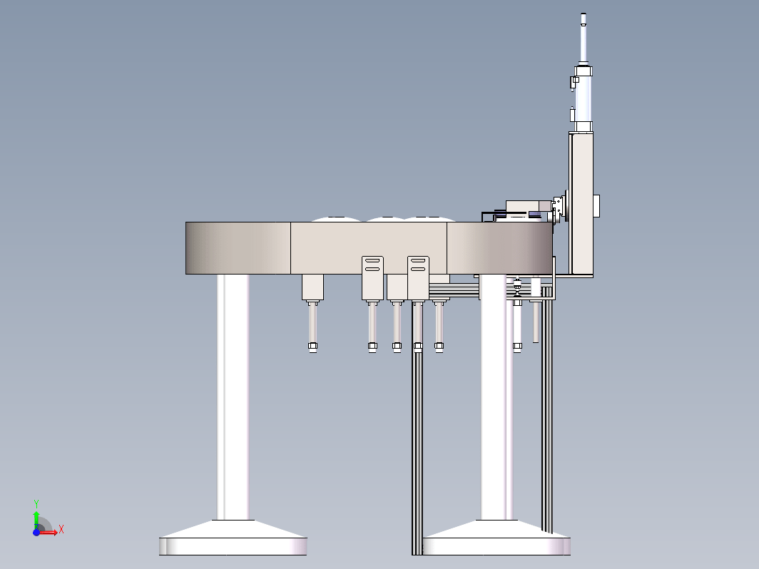 日立环行线 四方环形输送线3D+CAD