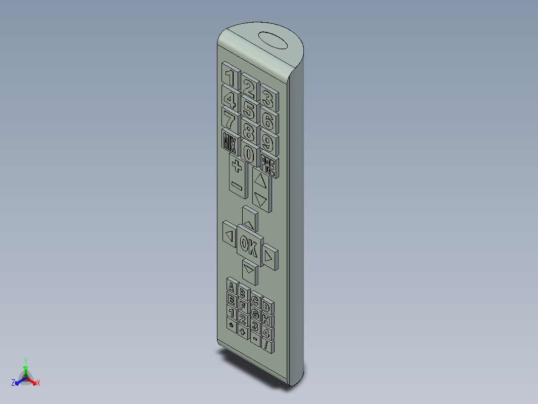 电视遥控器模型