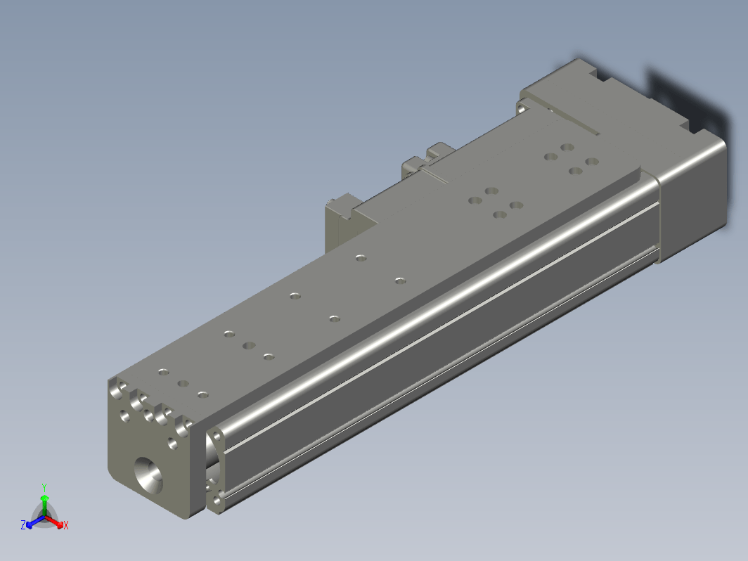 C25-150-1210-P-T100W-L紧凑型电动缸 导轨导向推杆 缸径25mm